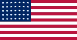 Flag of American Concession in Shanghai