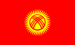 Flag of Republic of Kyrgyzstan