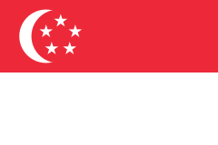 Flag of Republic of Singapore