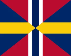 Flag of United Kingdoms of Sweden and Norway