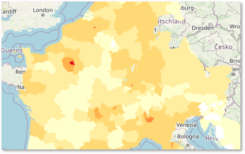 Republic of Dahomey (France): Population Density in 1959 AD