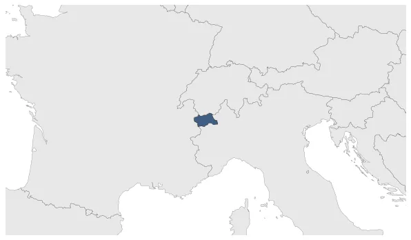 Aosta Prince-Bishopric: Maximal extension of the polity