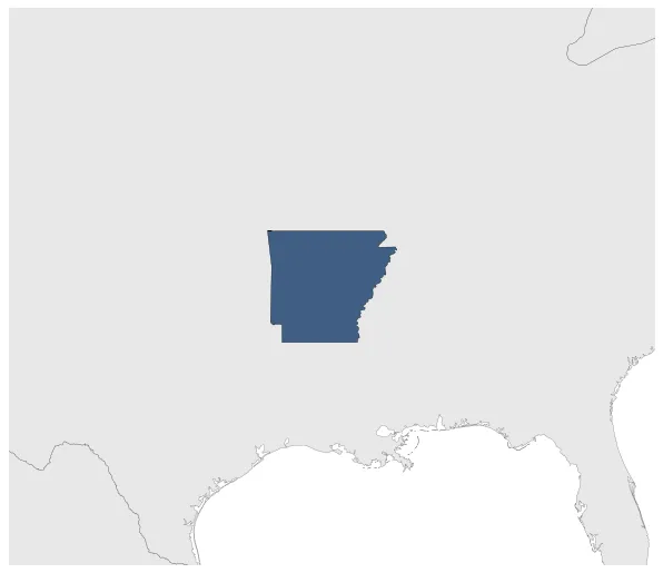 Arkansas: Maximal extension of the polity