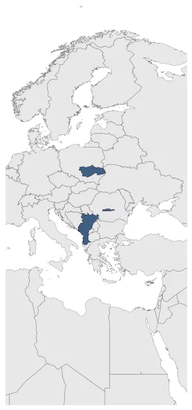 Austria-Hungary (Military occupation): Maximal extension of the polity