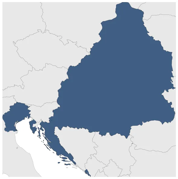 Austrian Empire (Territories outside HRE): Maximal extension of the polity