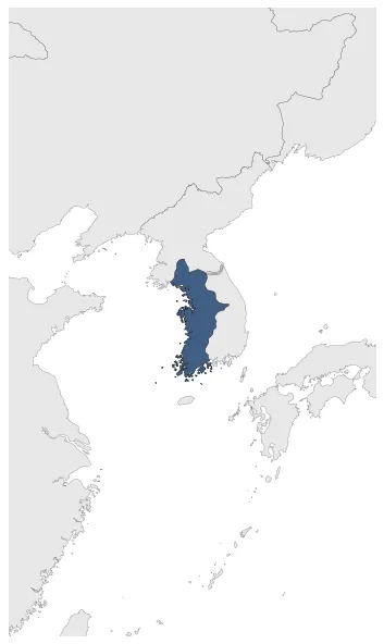 Baekje: Maximal extension of the polity