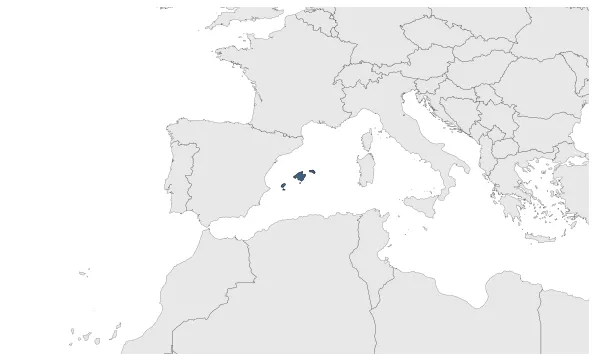 Balearic Islands Kingdom: Maximal extension of the polity