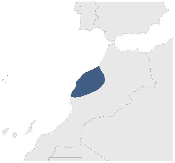 Barghawata Confederacy: Maximal extension of the polity