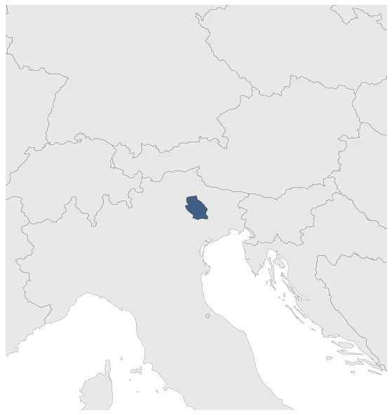 Belluno Prince-Bishopric: Maximal extension of the polity