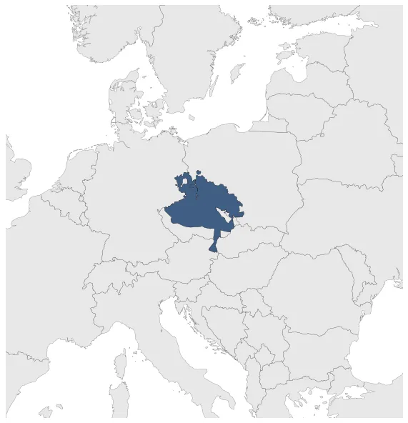 Bohemian Confederation: Maximal extension of the polity