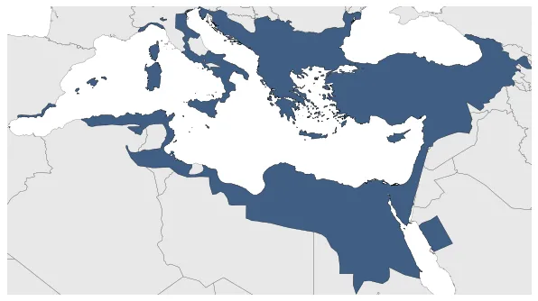 Byzantine Empire: Maximal extension of the polity