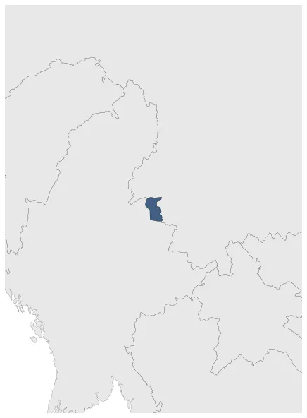 Chiefdom of Kokang: Maximal extension of the polity