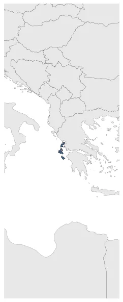 County Palatine of Cephalonia and Zakynthos (Kingdom of Naples): Maximal extension of the polity