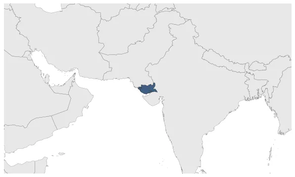 Cutch State (Princely State): Maximal extension of the polity