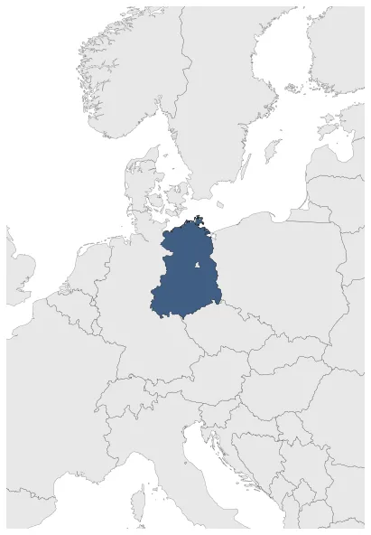 Democratic Republic of Germany: Maximal extension of the polity