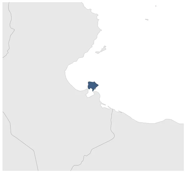 Djerba: Maximal extension of the polity