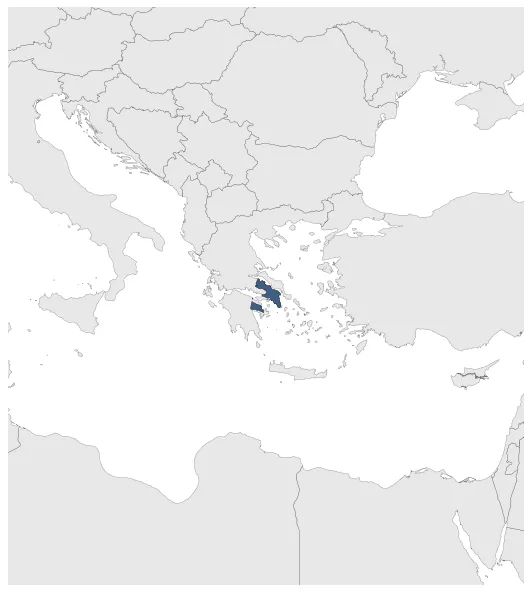 Duchy of Athens (Despotate of Morea): Maximal extension of the polity