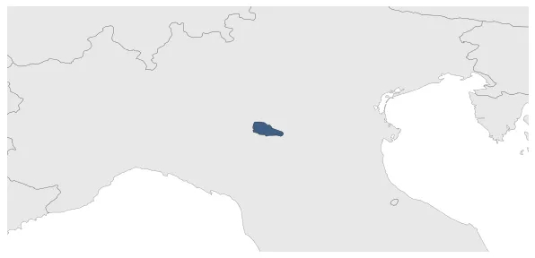 Duchy of Guastalla: Maximal extension of the polity