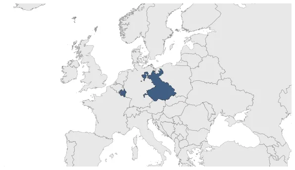 Duchy of Luxembourg: Maximal extension of the polity