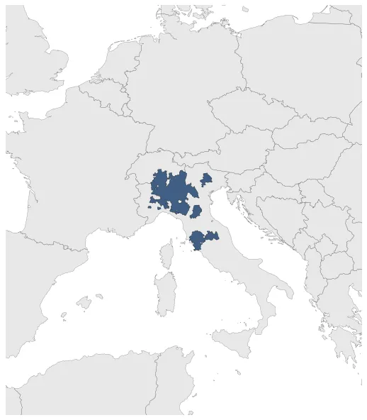 Duchy of Milan: Maximal extension of the polity