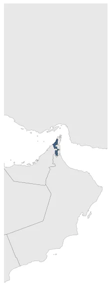 Emirate of Ras Al Khaimah: Maximal extension of the polity