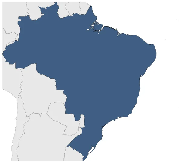 Federative Republic of Brazil: Maximal extension of the polity