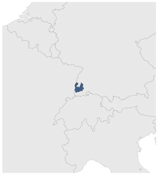 Freiburg County: Maximal extension of the polity