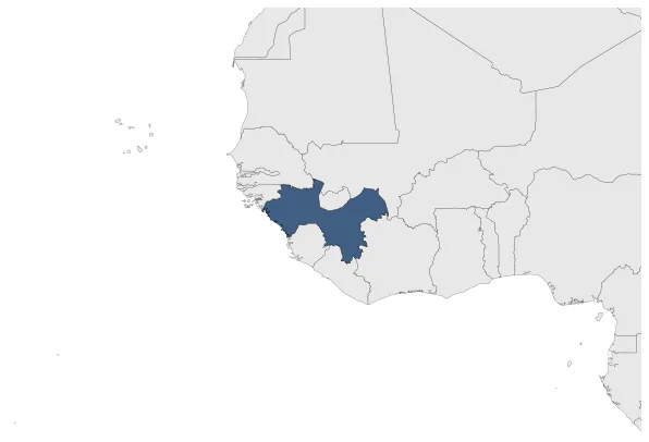 French Guinea: Maximal extension of the polity