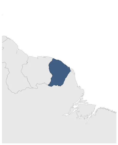 French Guyana (France): Maximal extension of the polity