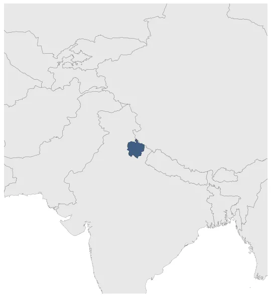 Garhwal Kingdom: Maximal extension of the polity