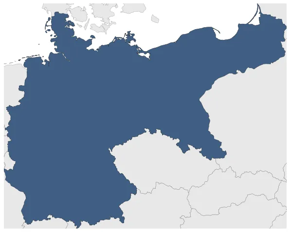 German Empire: Maximal extension of the polity