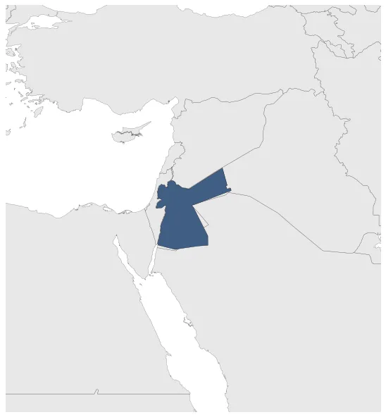 Hashemite Kingdom of Jordan: Maximal extension of the polity