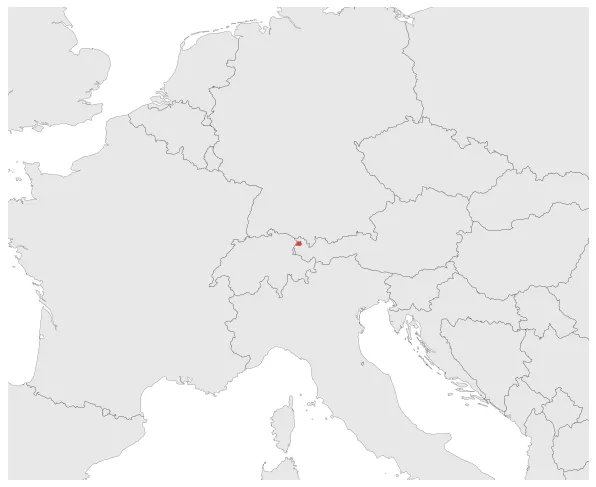 Hohenems Imperial County: Maximal extension of the polity