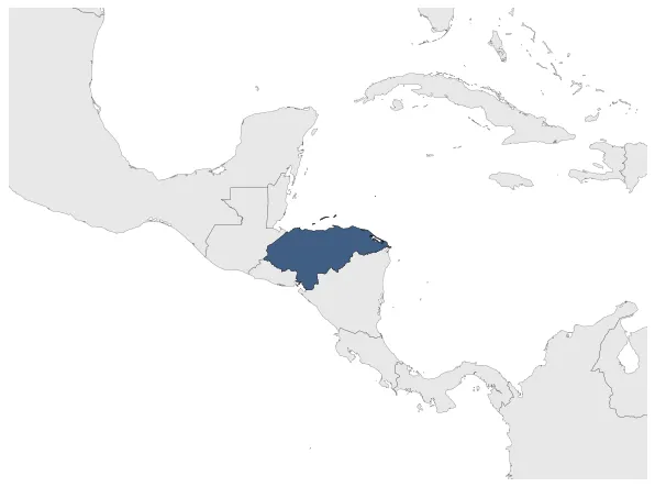 Honduras: Maximal extension of the polity