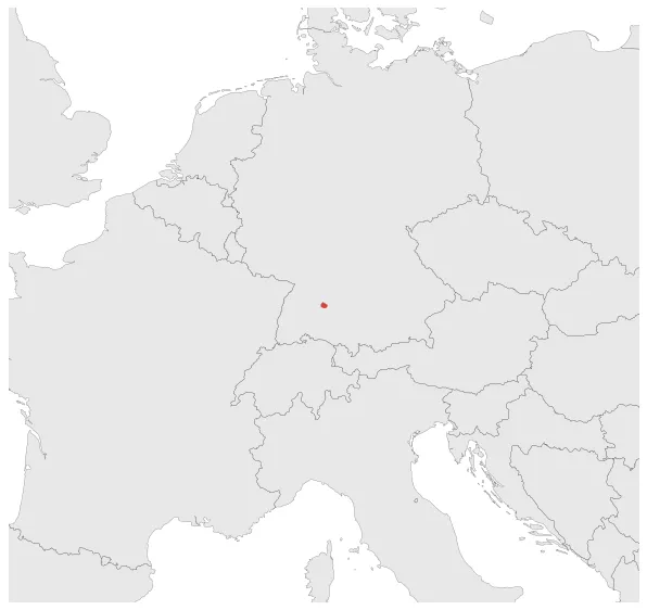 Imperial City of Reutlingen: Maximal extension of the polity