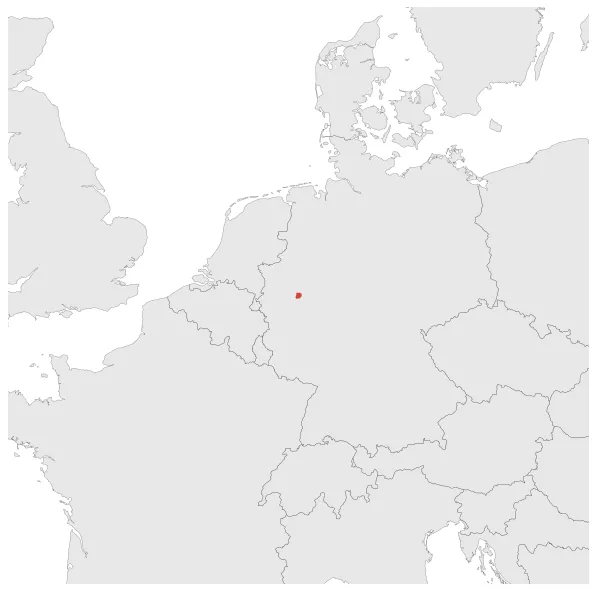 Imperial City of Wipperfuerth: Maximal extension of the polity