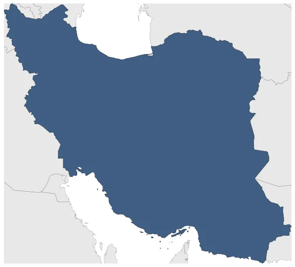 Imperial State of Iran: Maximal extension of the polity