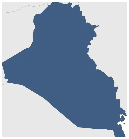 Iraqi Republic: Maximal extension of the polity