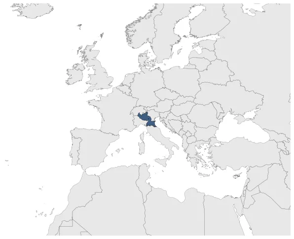 Italian republic (French Client): Maximal extension of the polity