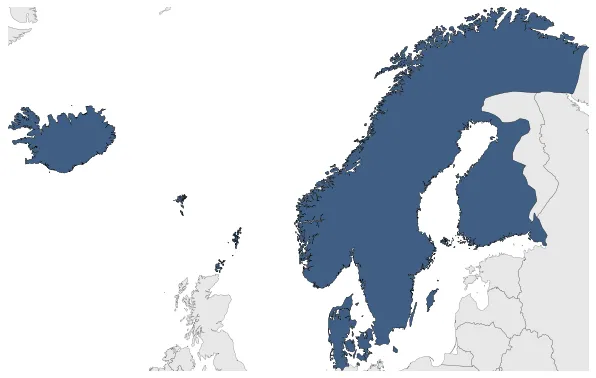 Kalmar Union: Maximal extension of the polity