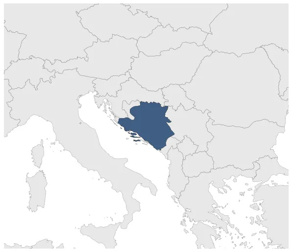 Kingdom of Bosnia: Maximal extension of the polity