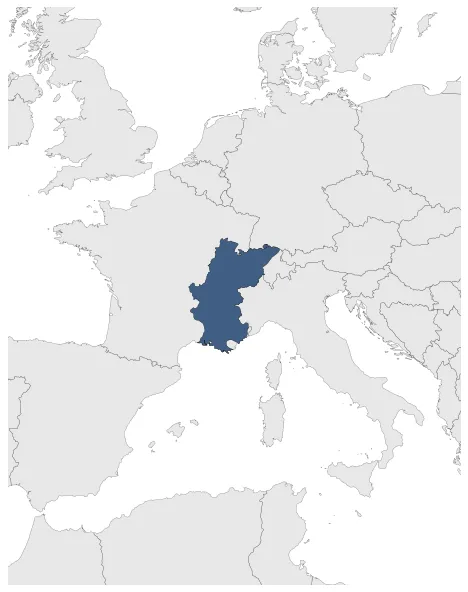 Kingdom of Burgundy: Maximal extension of the polity