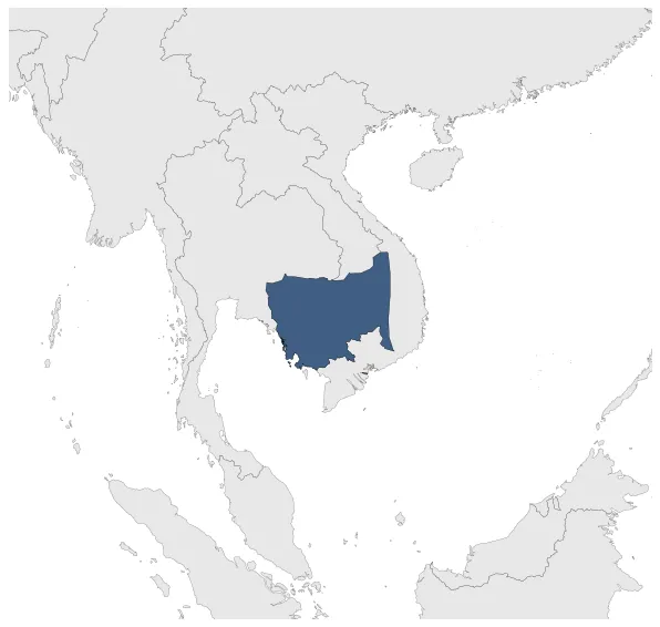 Kingdom of Cambodia (Siam and Vietnam Vassal): Maximal extension of the polity