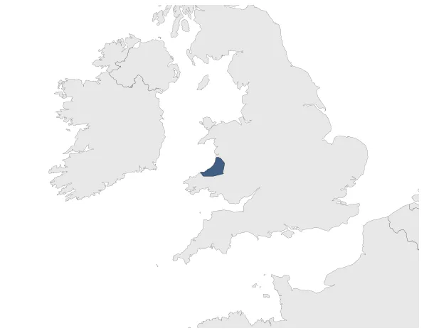 Kingdom of Ceredigion: Maximal extension of the polity