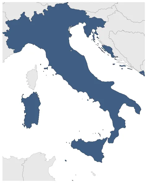 Kingdom of Italy: Maximal extension of the polity