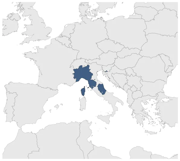 Kingdom of Italy (Louis the Blind): Maximal extension of the polity