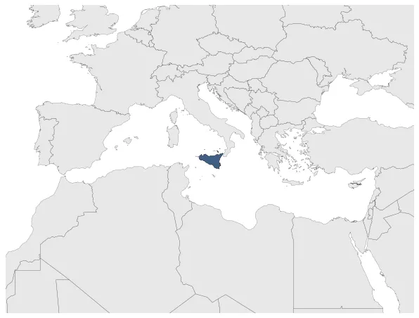 Kingdom of Sicily (1848): Maximal extension of the polity