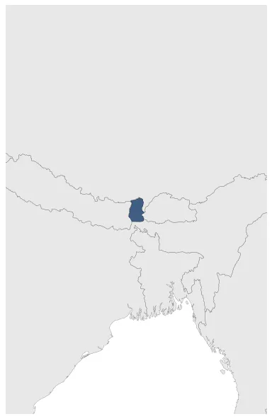 Kingdom of Sikkim: Maximal extension of the polity