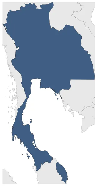 Kingdom of Thailand: Maximal extension of the polity