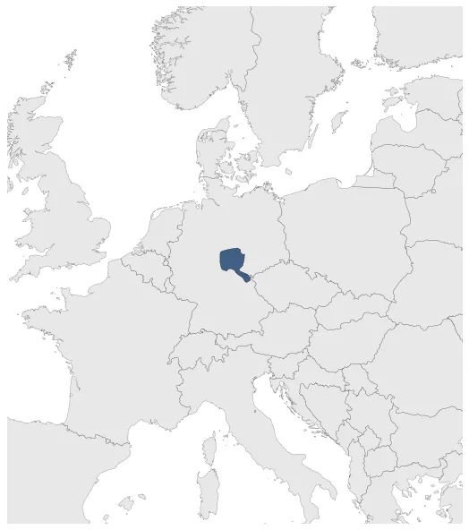 Kingdom of Thuringia (Franks): Maximal extension of the polity